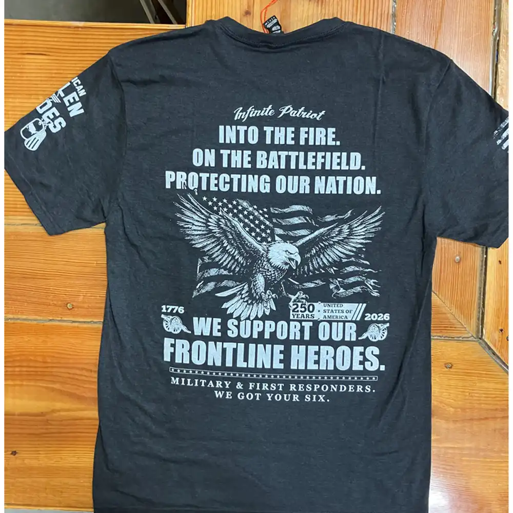 into the fire tee - military black