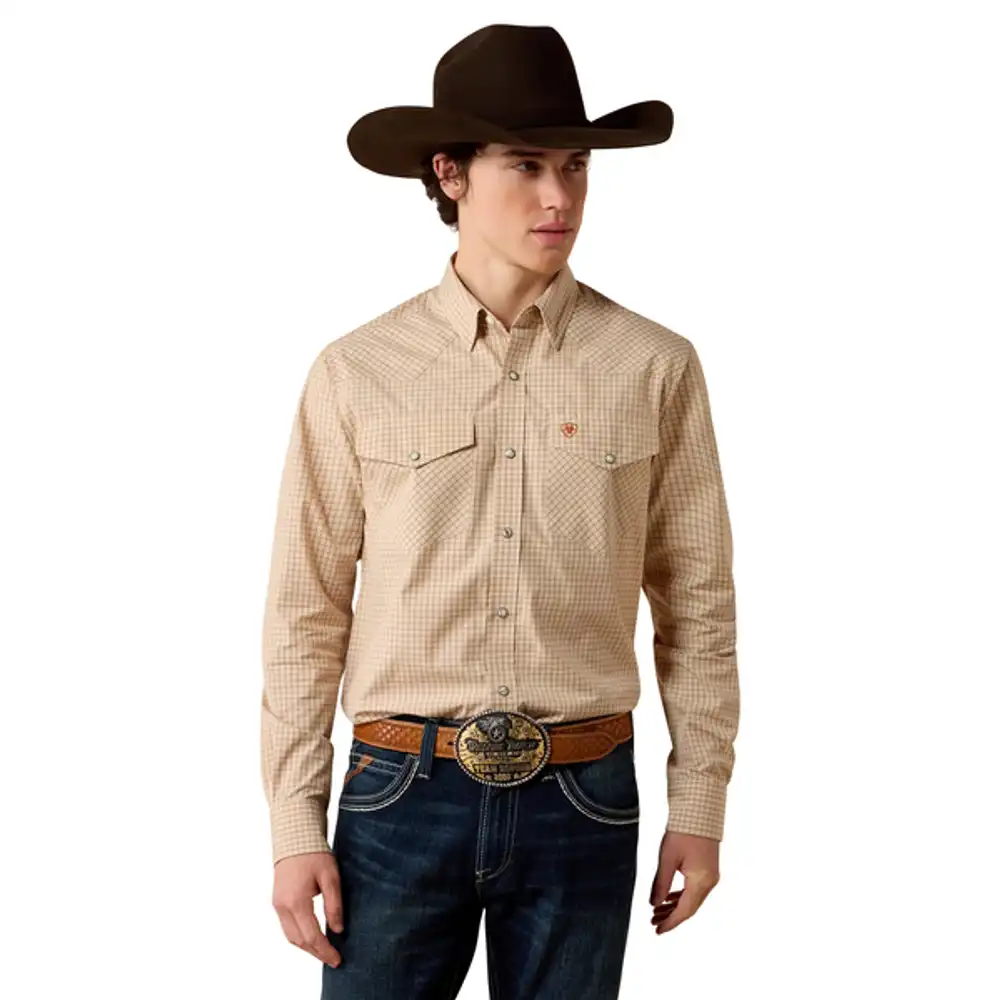 men's - pro series west fitted snap shirt