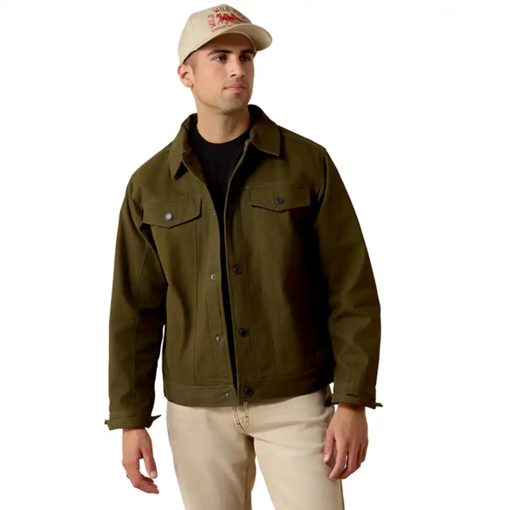 men's - canvas rancher trucker jacket