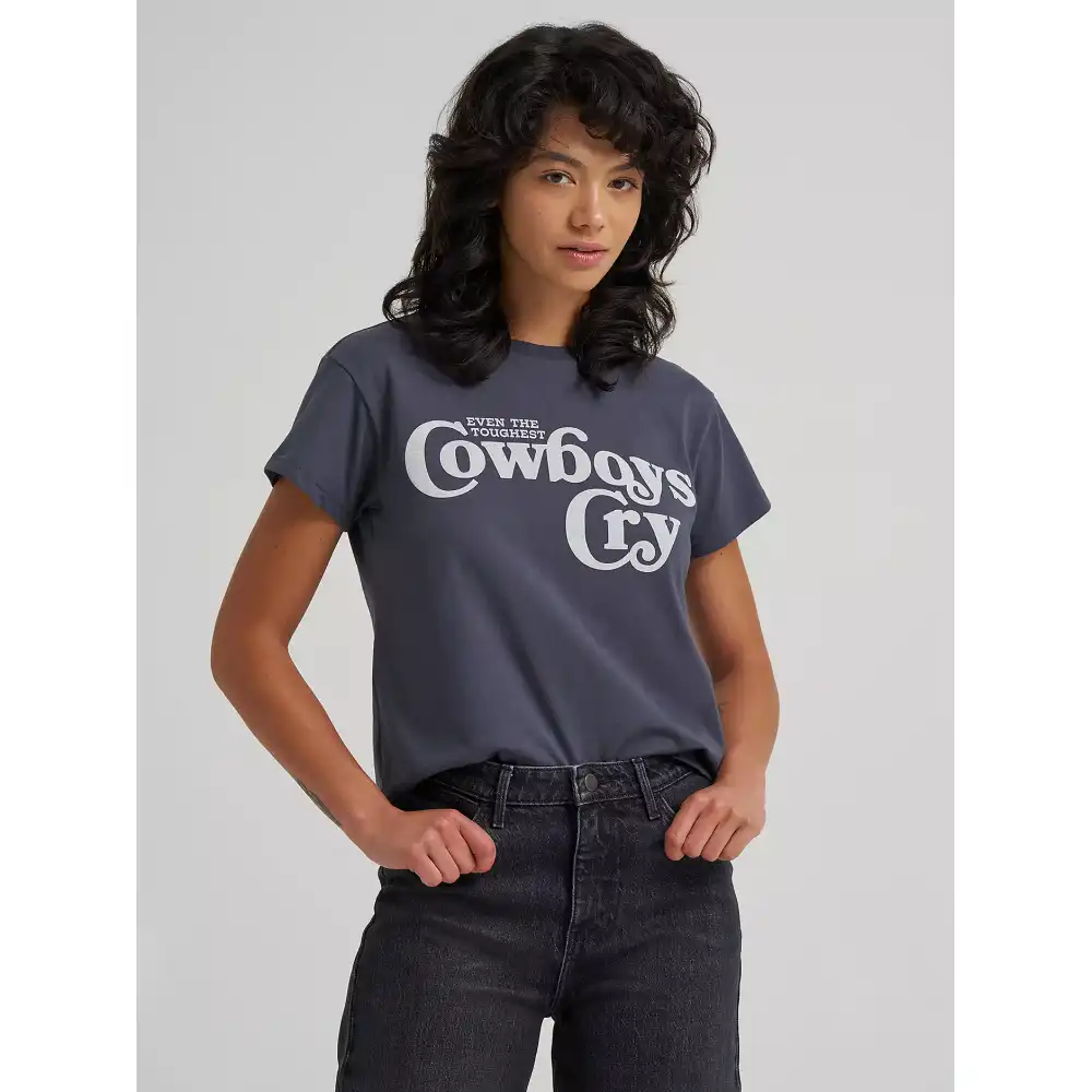cowboys cry retro reg graphic tee