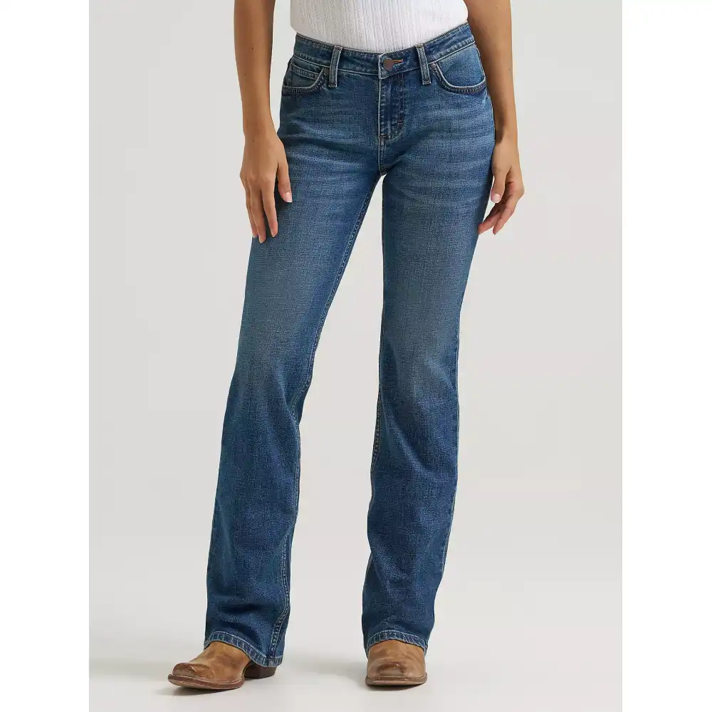 women's wrangler retro® mae mid rise bootcut jean - marina
