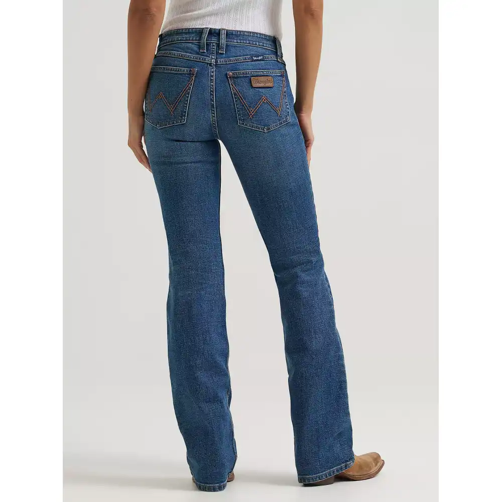 women's wrangler retro® mae mid rise bootcut jean - marina