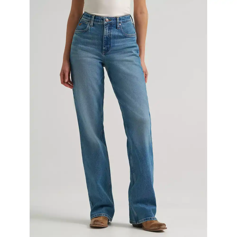 women's high rise skylar relaxed bootcut wrangler riding jean - ryan