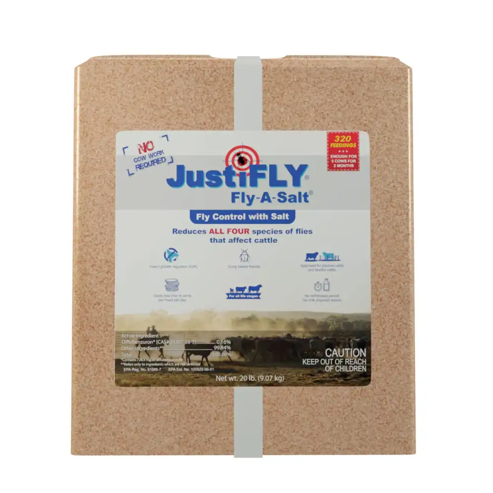 justifly® fly-a-salt® 25 lb block
