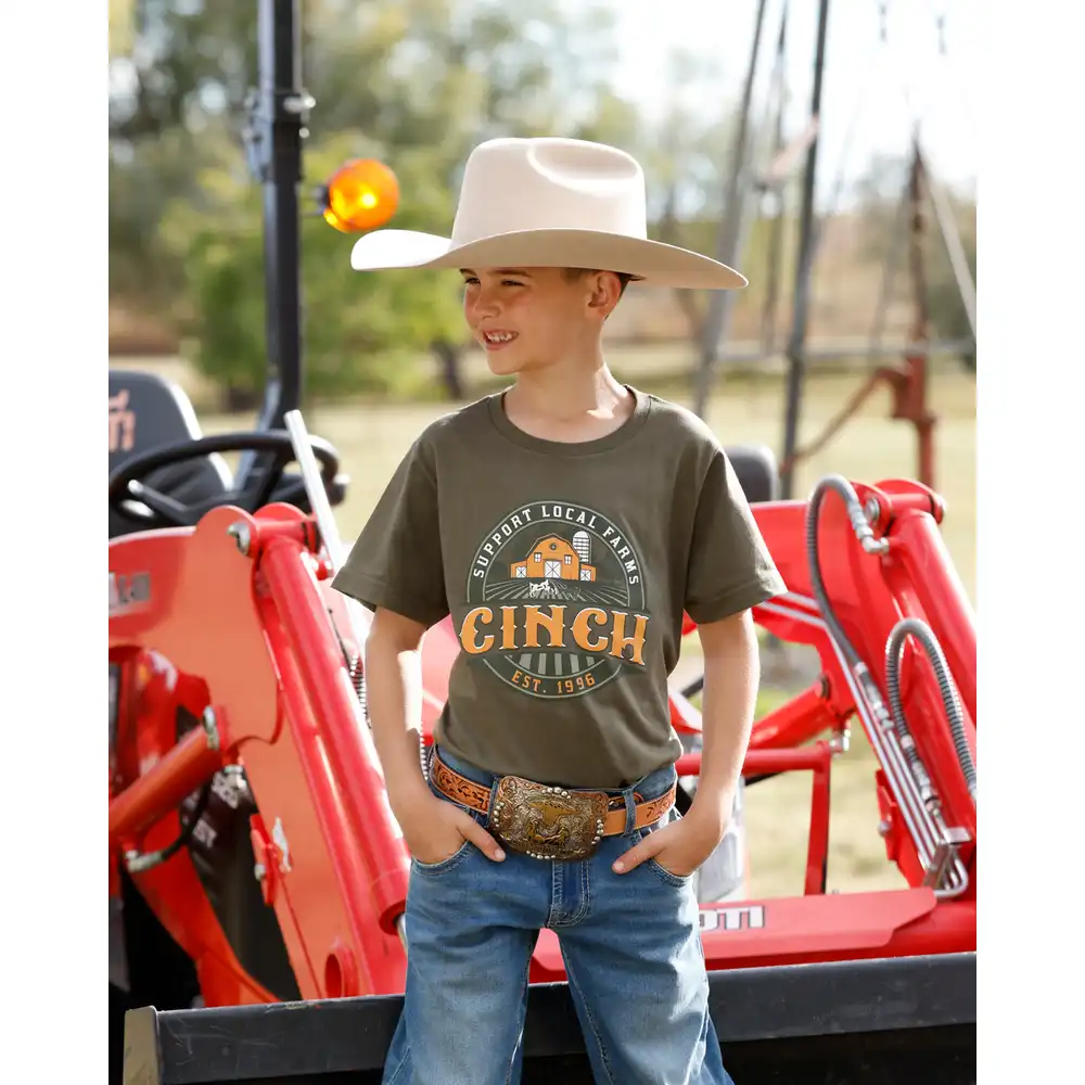 boy's graphic tee shirt - green