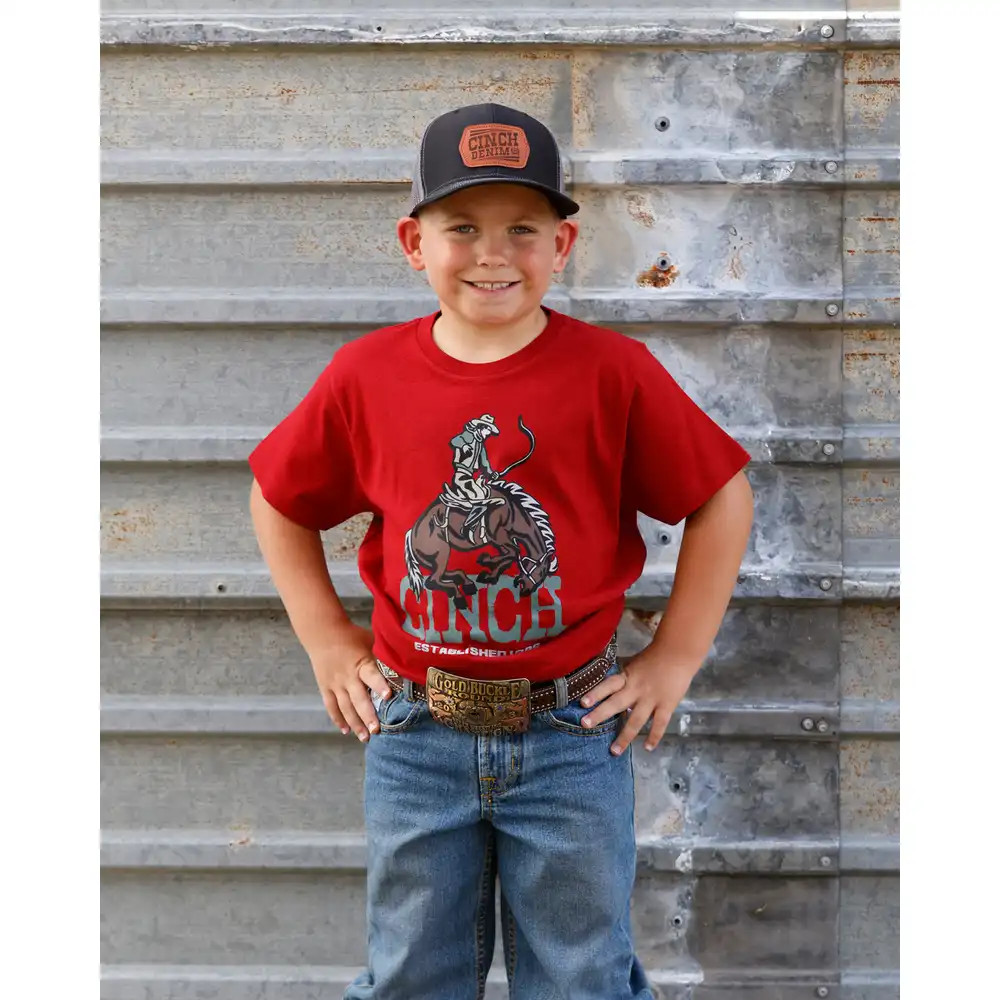 boy's graphic tee shirt - burgundy