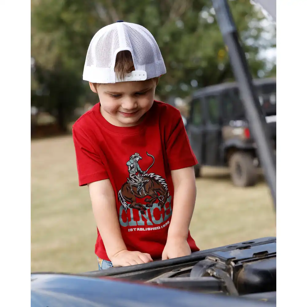 toddler graphic tee shirt - red