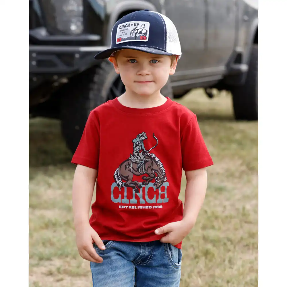 infant graphic tee shirt - red