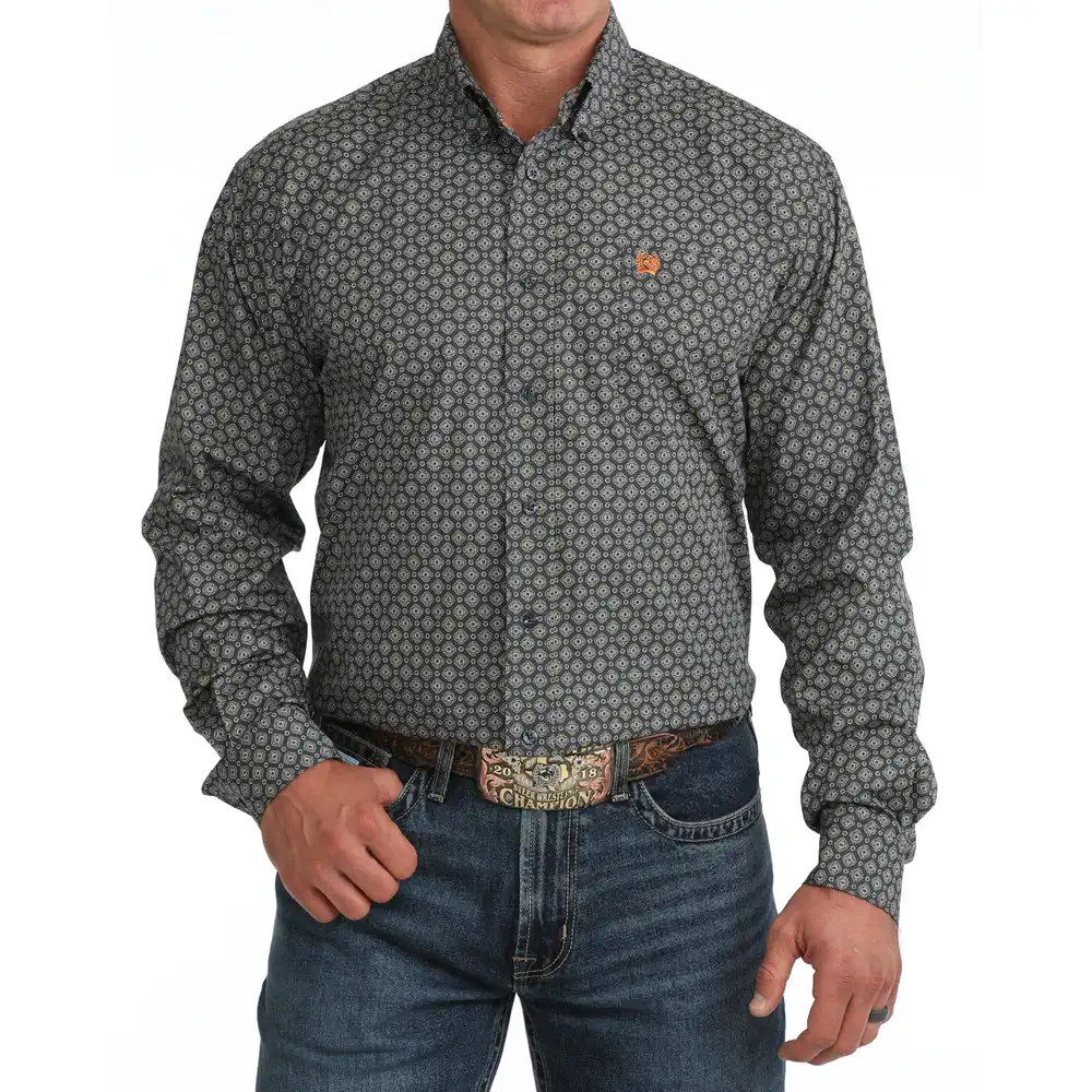 Men's Classic Long Sleeve Shirt - Navy