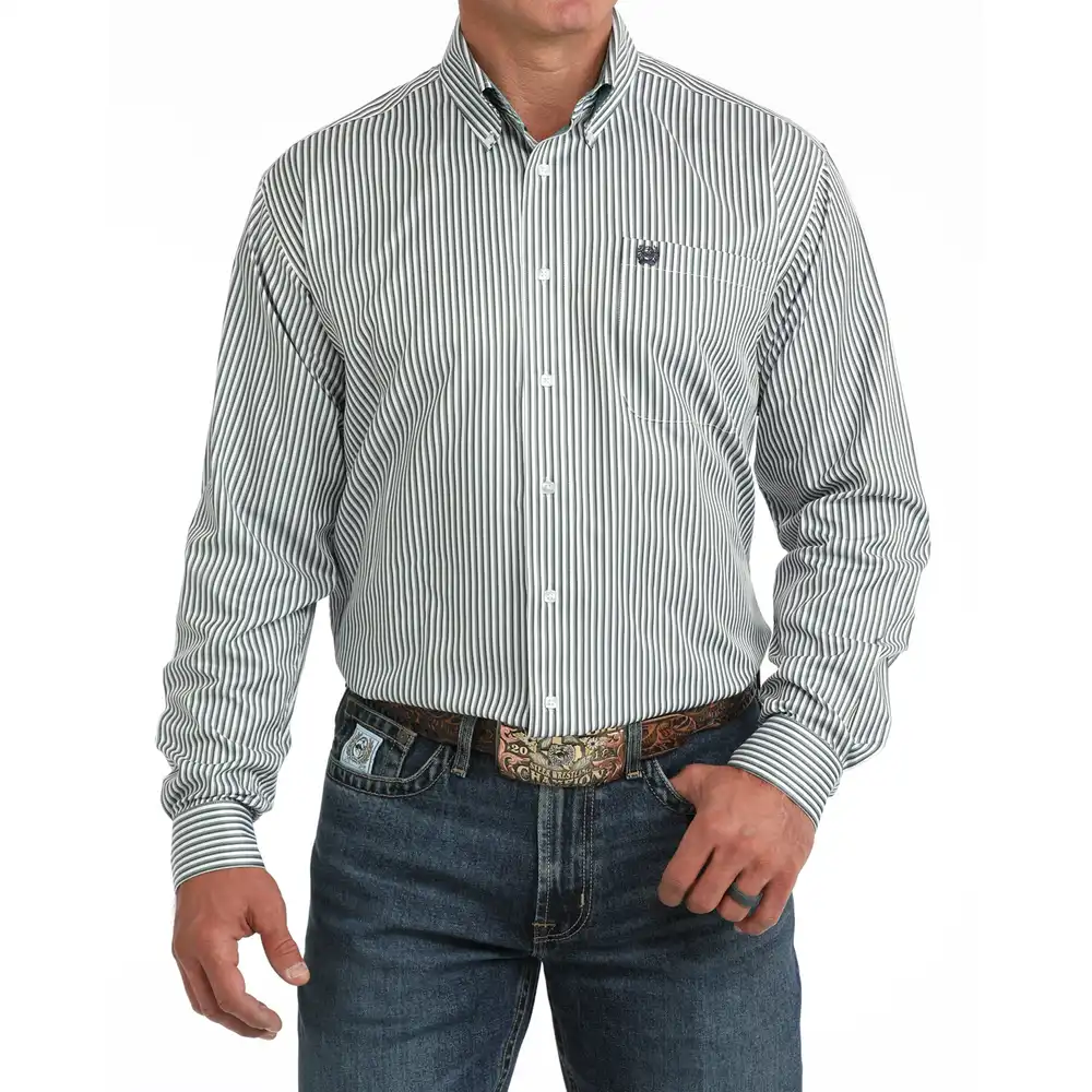 men's classic long sleeve shirt - blue