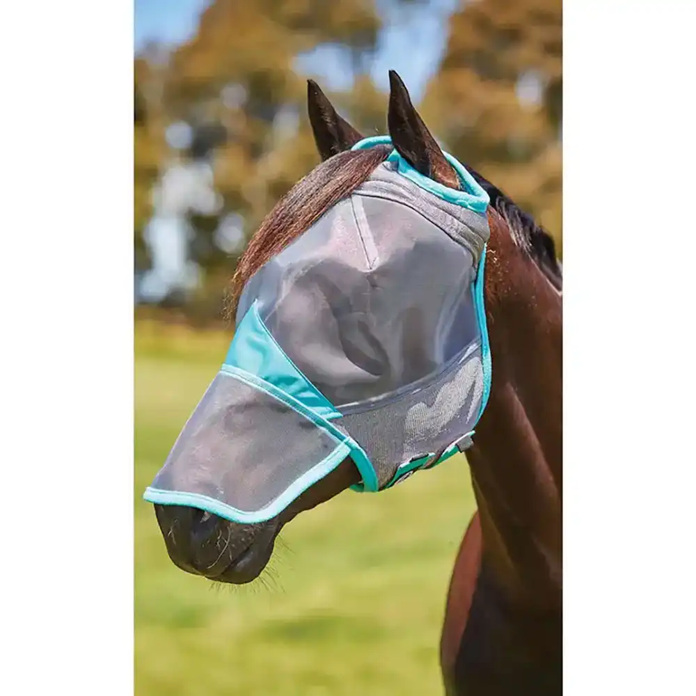 comfitec deluxe fine mesh fly mask with nose