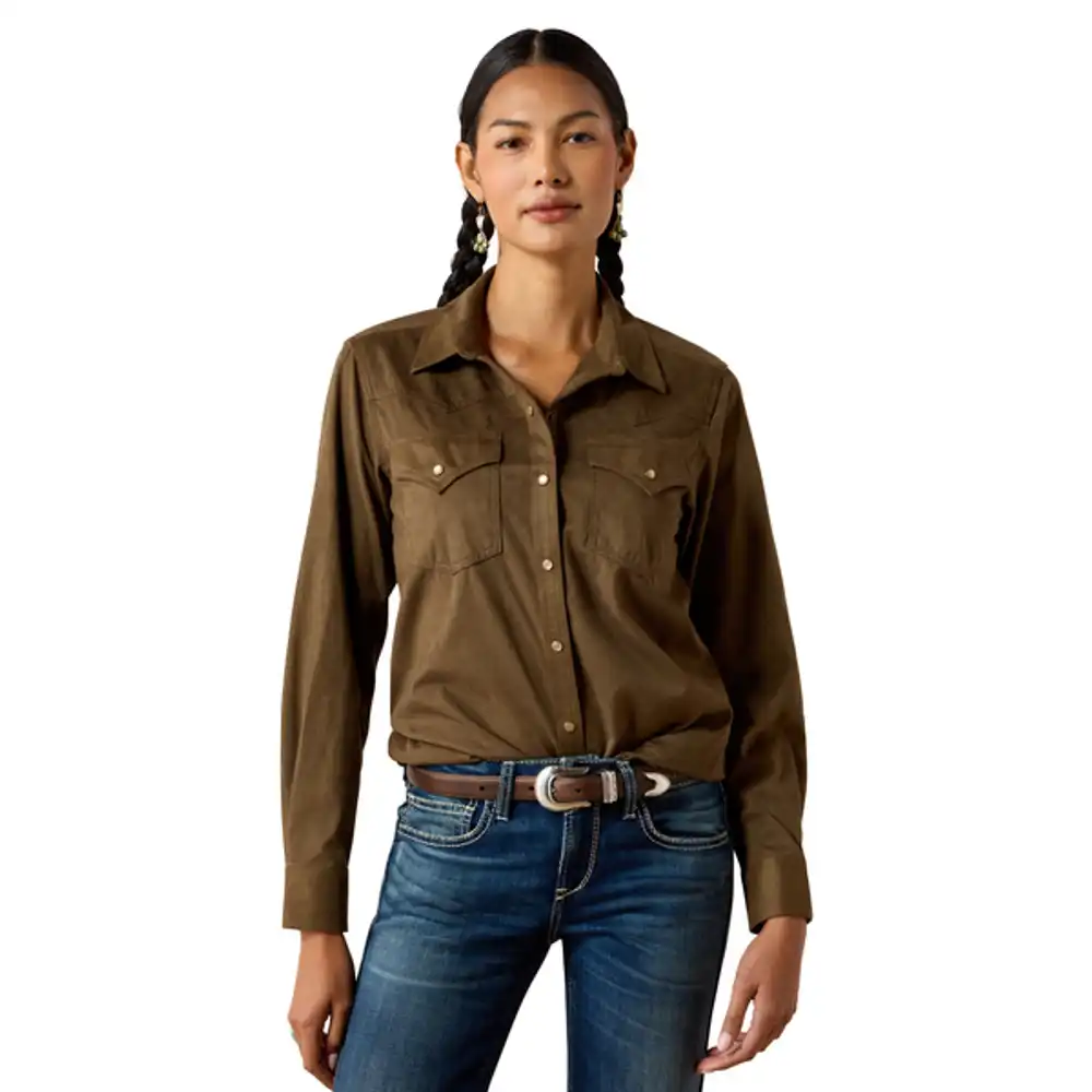 women's - autumn drift western snap shirt