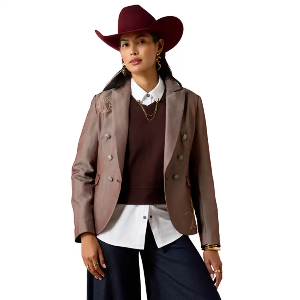 women's - herringbone blazer