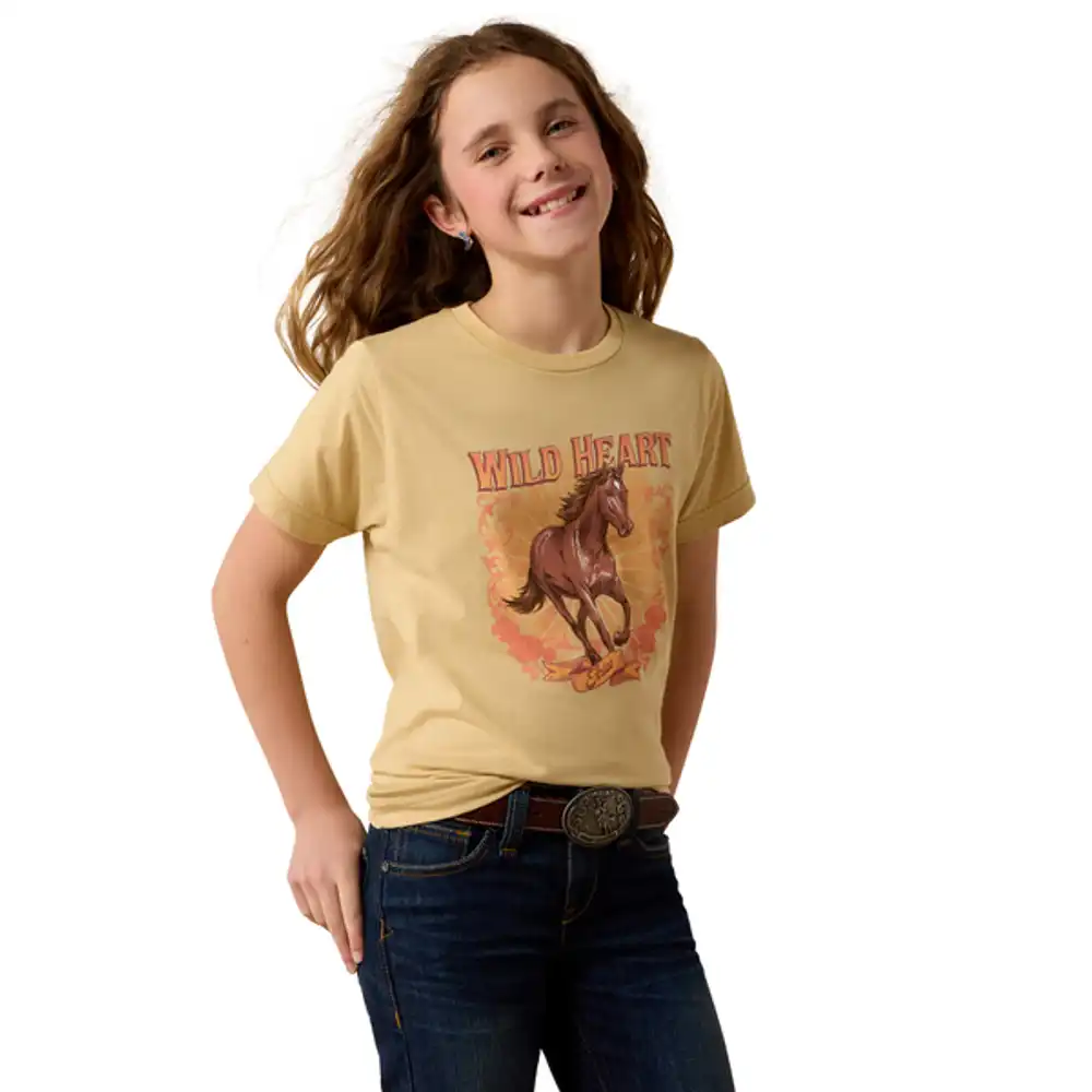 girl's - ariat wild heart t-shirt