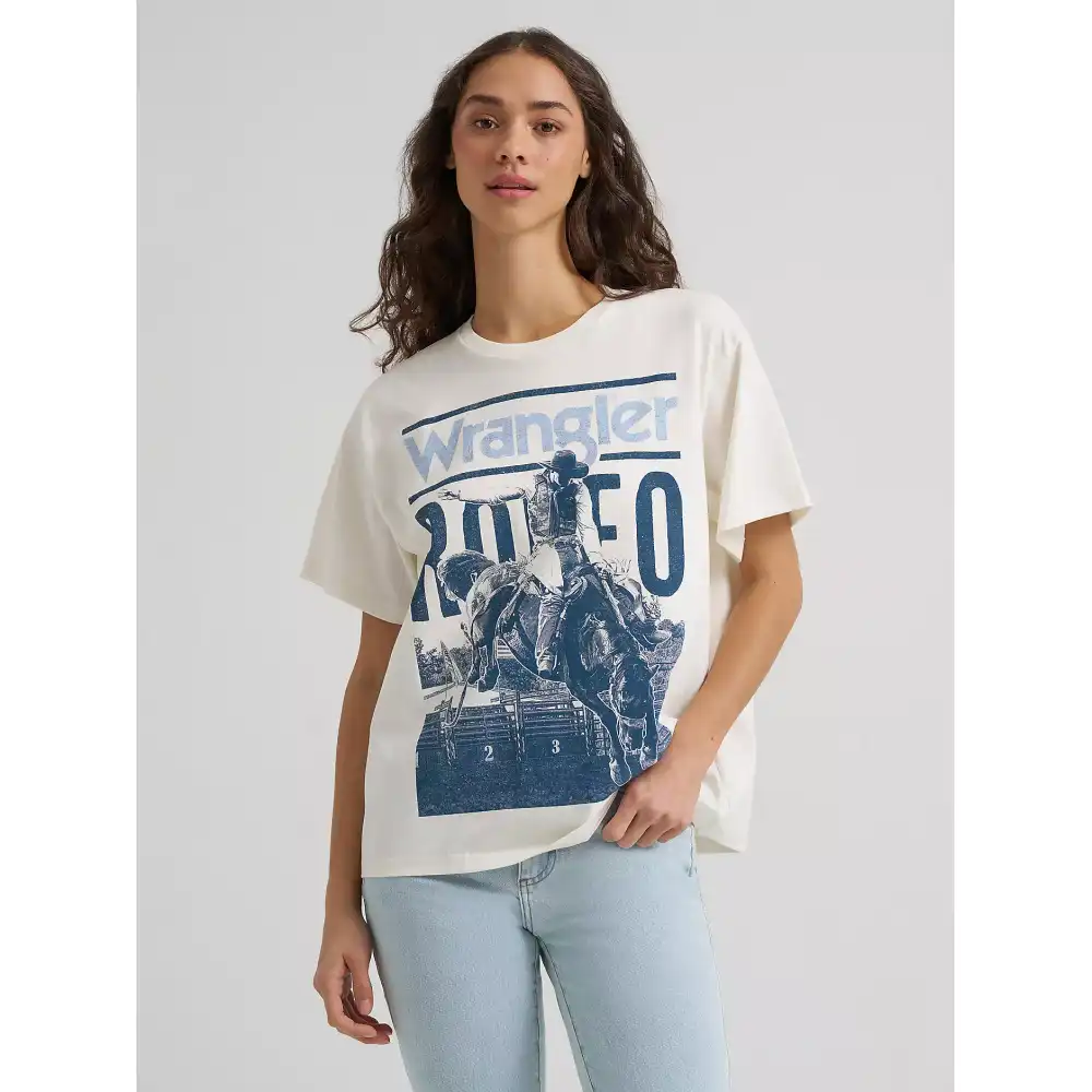 rodeo archive girlfriend graphic tee - egret