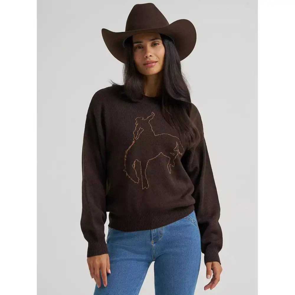women's wrangler canyon sweater - brown