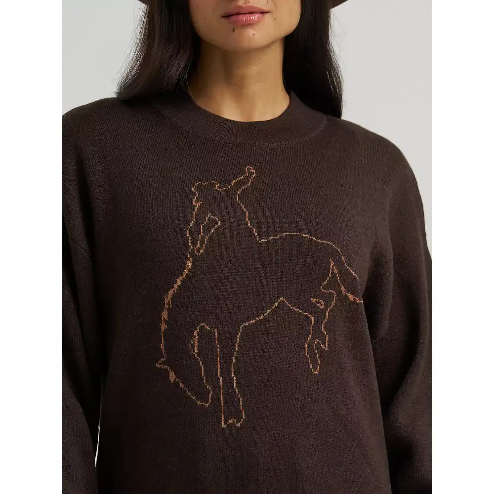 women's wrangler canyon sweater - brown