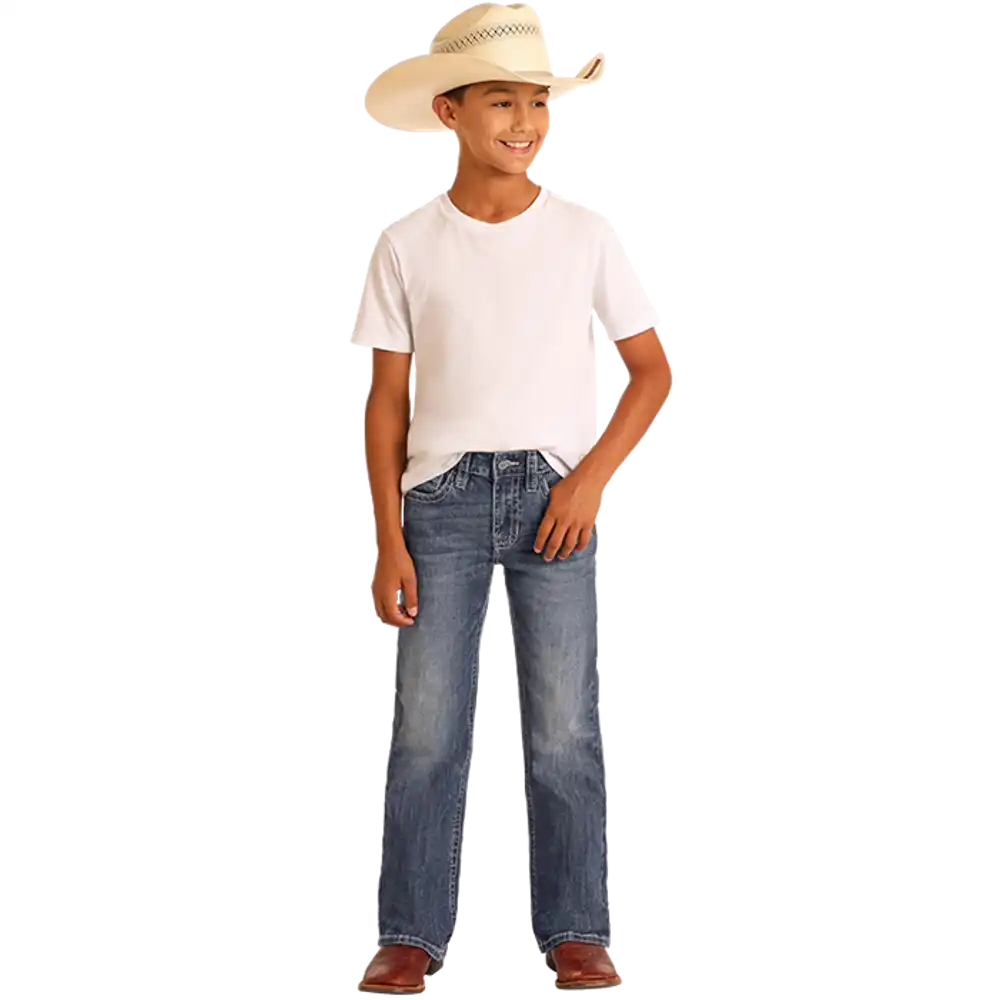 boy's bootcut jeans - night blue