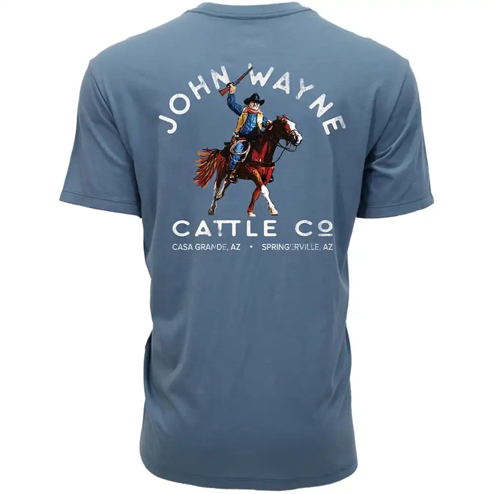 "John Wayne" Men's Graphic Tee Shirt - Dark Denim