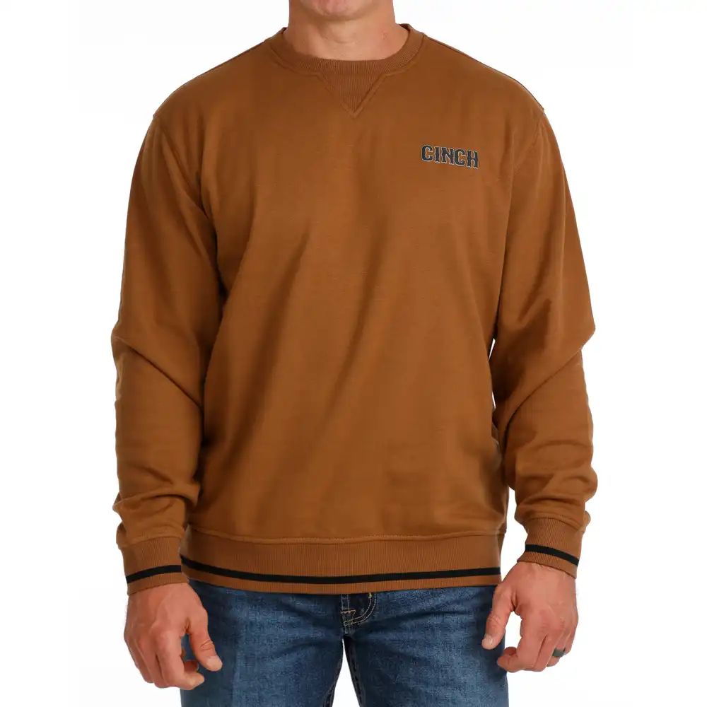 men's pullover sweatshirt - brown