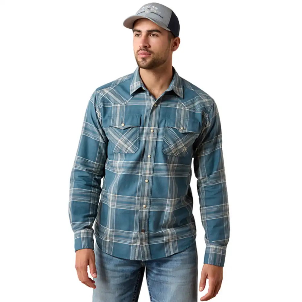 men's - retro herron fitted snap shirt