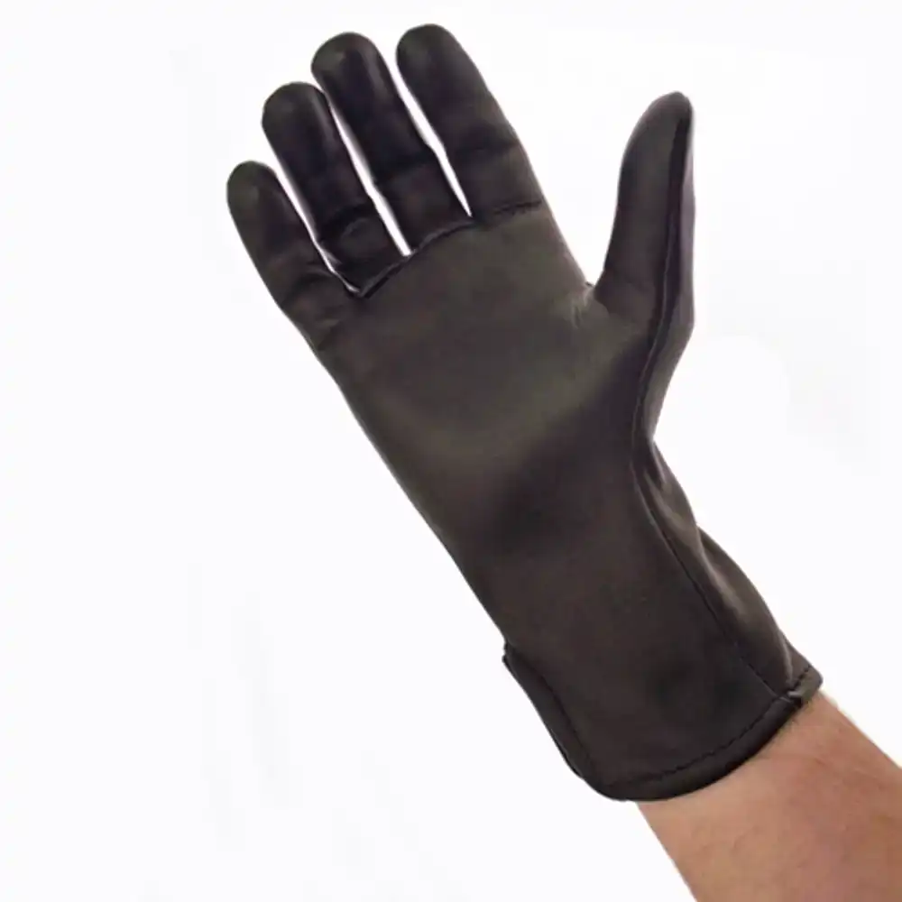 black deer skin bull riding glove