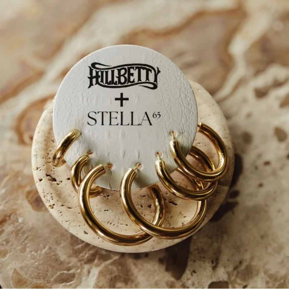 Hillbetty x Ella Langley "Stella" Hoops - Gold