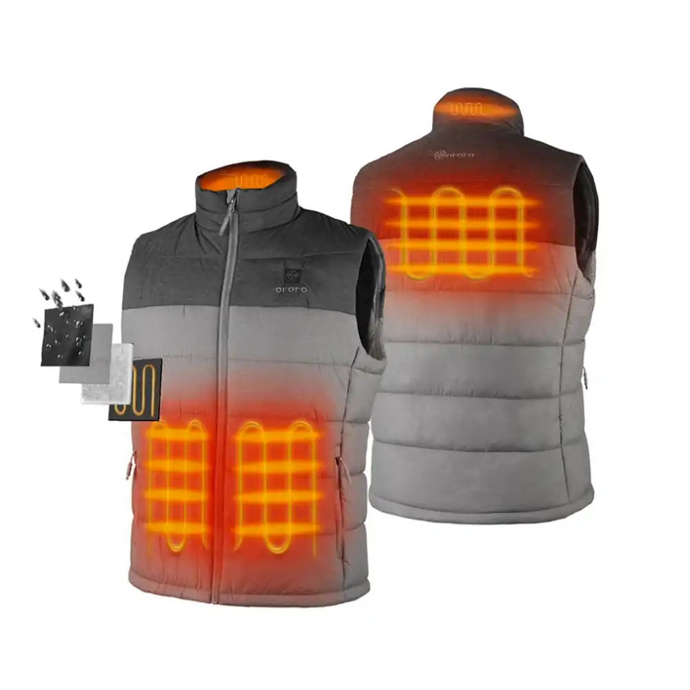 Men's Classic Heated Vest - Flecking Gray