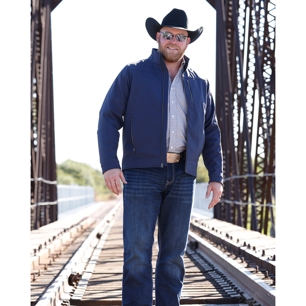 Men's Navy Conceal Carry Bonded Jacket