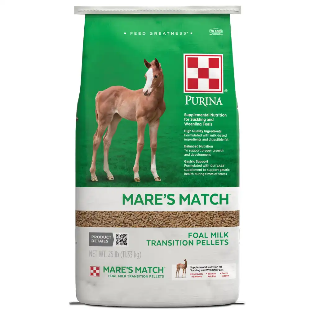 purina® mare's match® foal milk transition pellets