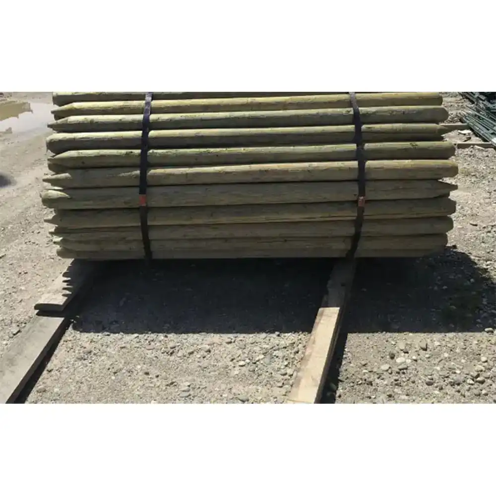 treated pointed drive post