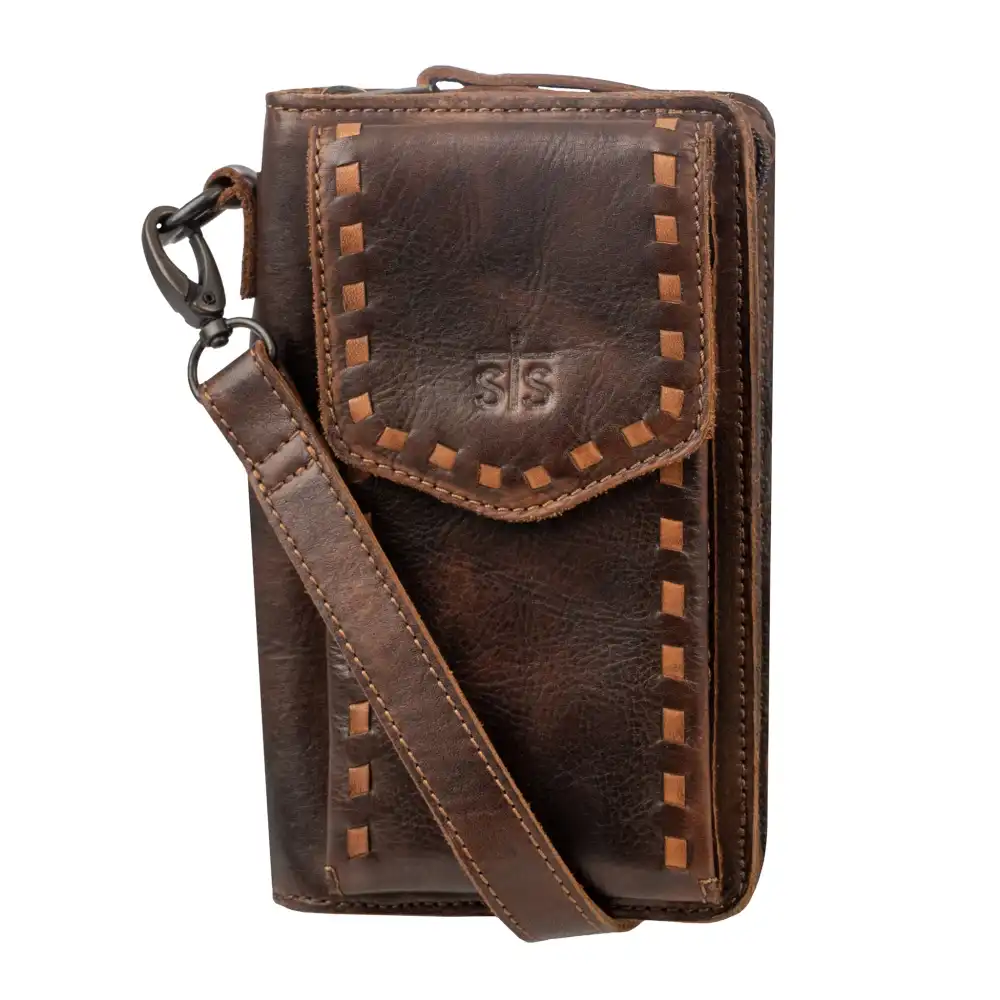 bandera chocolate quickdraw crossbody wallet