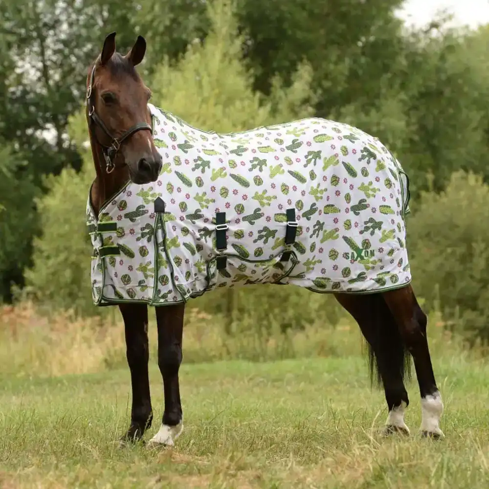 saxon mesh with gusset belly wrap standard neck fly sheet