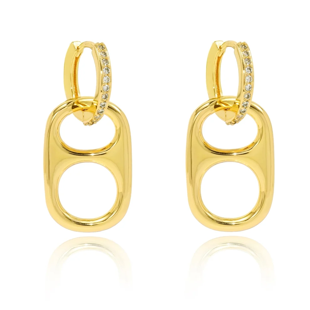 Hillbetty Basic Betty Poptab Earrings - Gold