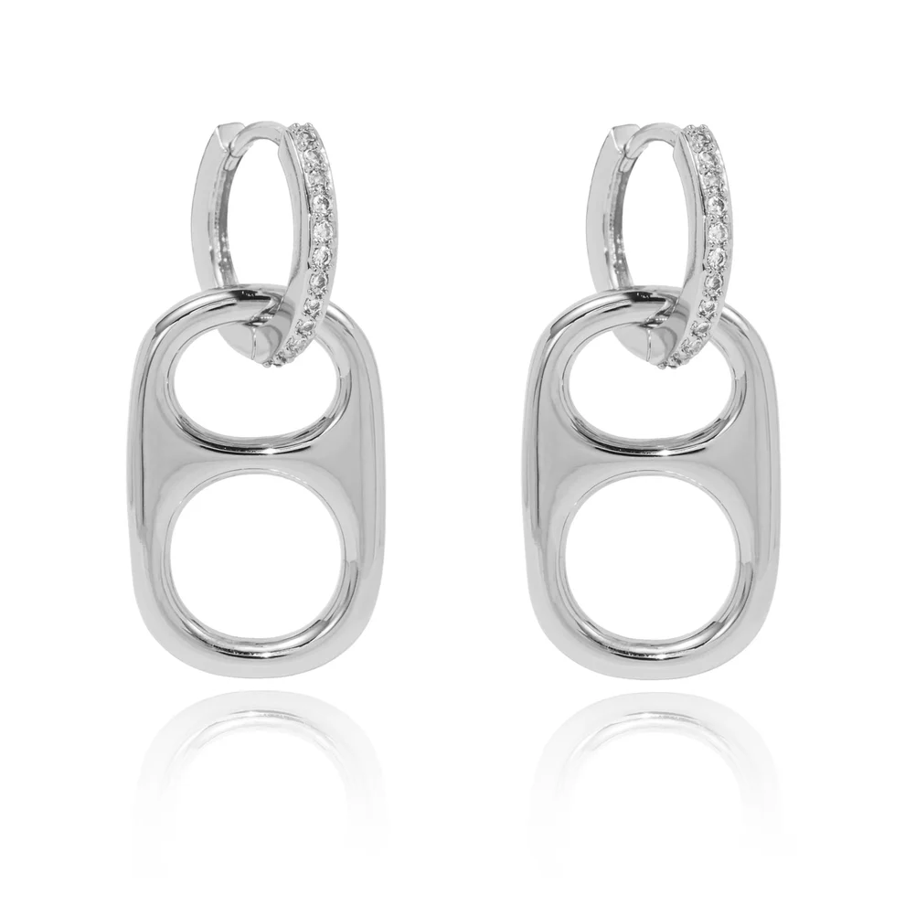 Hillbetty Basic Betty Poptab Earrings - Silver