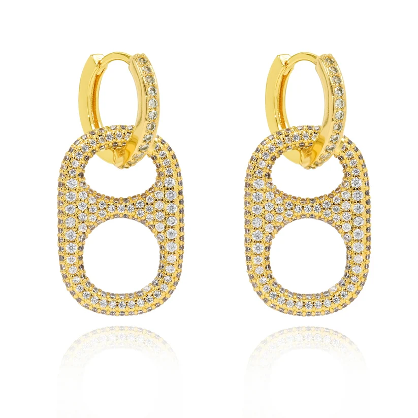 Hillbetty Poptab Earrings - Gold