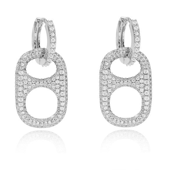 Hillbetty Poptab Earrings - Silver