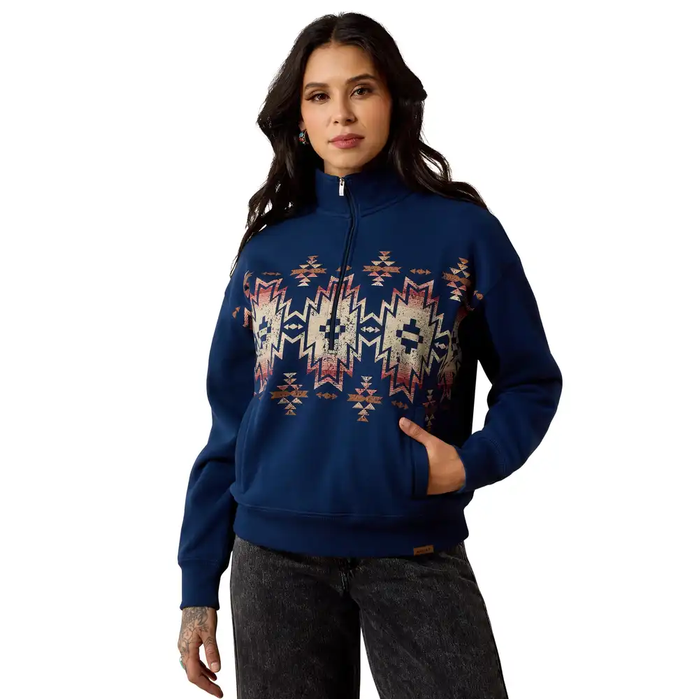 women's - fern 1/2 zip sweatshirt