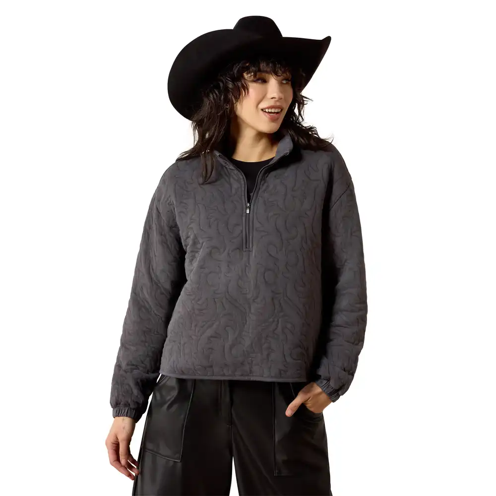 women's - boot stitch 1/2 zip pullover