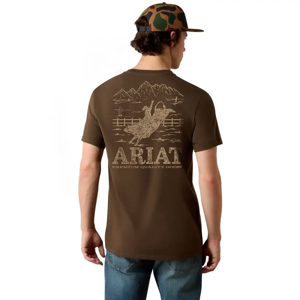 men's - ariat rocky bull t-shirt