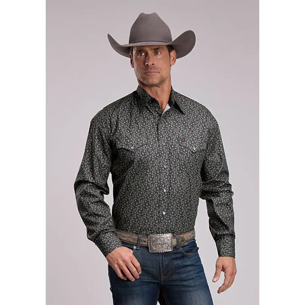 stetson men's collection long sleeve shirt - winter