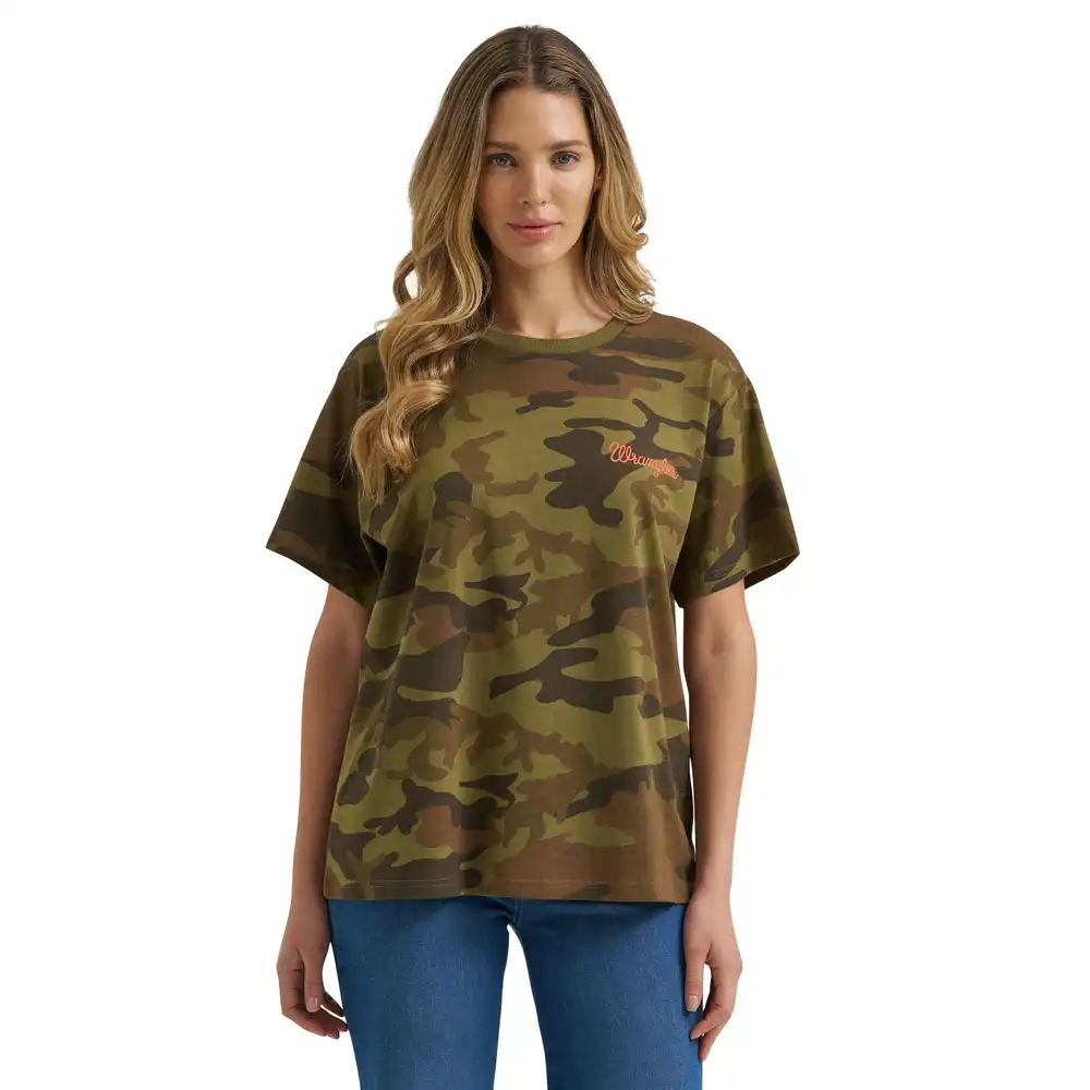 cowboy camo girlfriend graphic tee