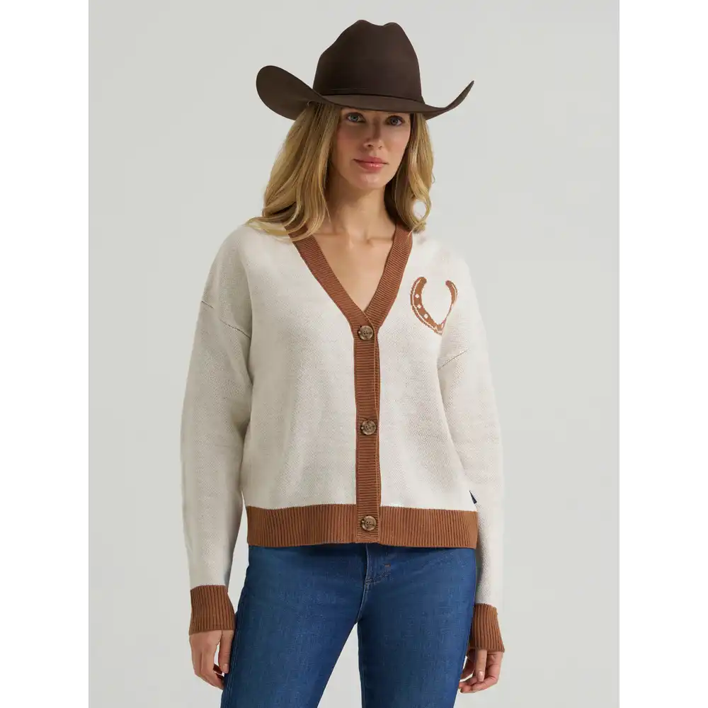 women's wrangler v-neck cardigan
