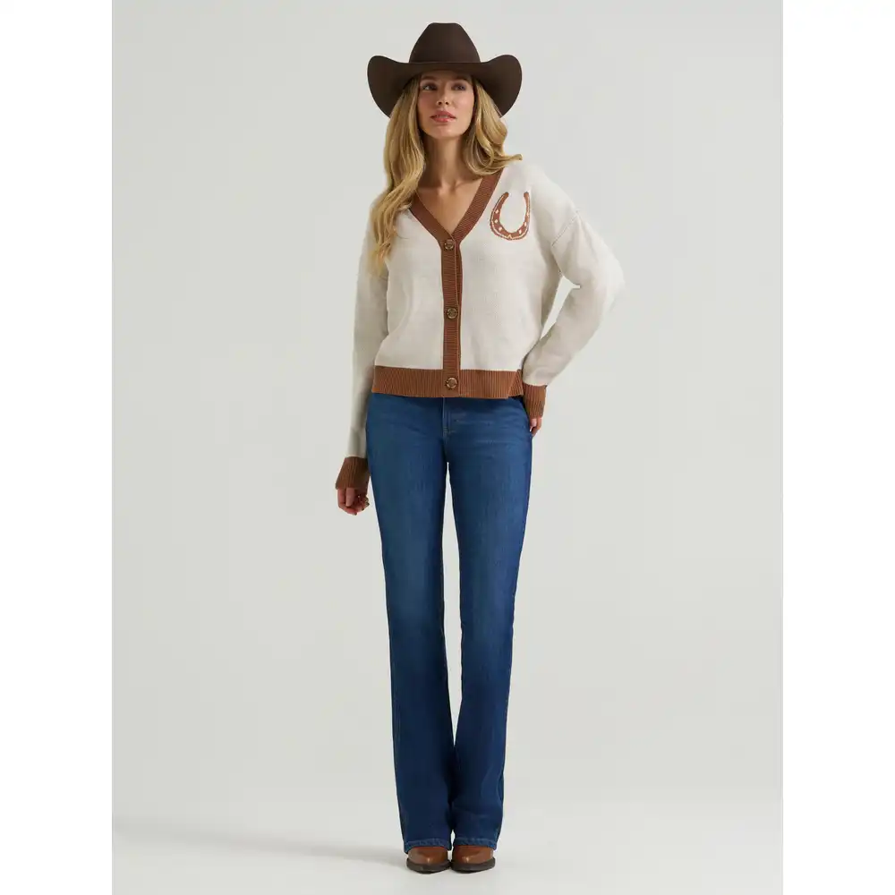 women's wrangler v-neck cardigan
