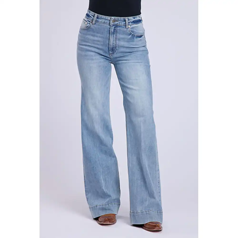 women's high waist wide leg jeans