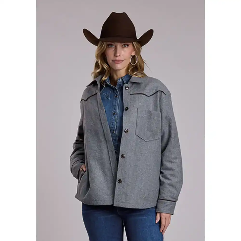 stetson women's wool jacket - grey