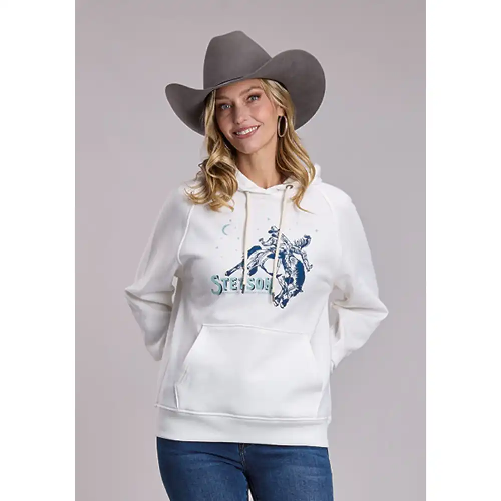 stetson women's collection-sweatshirt - white