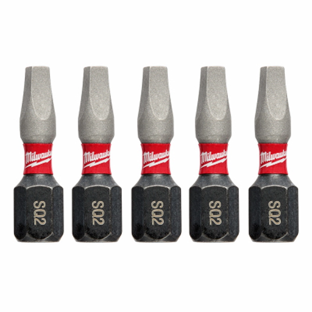 Shockwave #2 Square Insert Bit, 5-Pack.