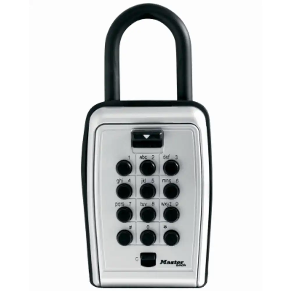 lock box, push-button, portable, 3-1/8-in.