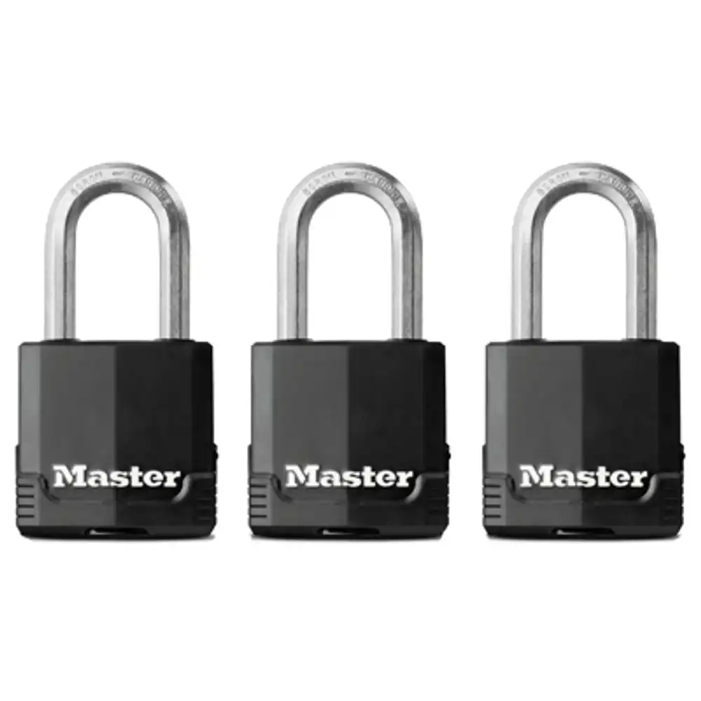 magnum 1-3/4 in. keyed-alike padlocks, all-weather cover, 3-pack
